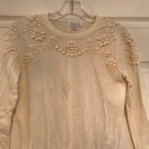 Jenny Yoo Millie sweater in Ivory